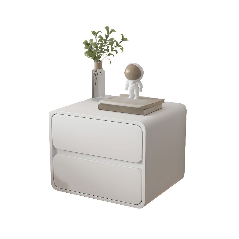 Table De Chevet Murale Pin Massif – 2 Tiroirs Design Arrondi | KOAÏ