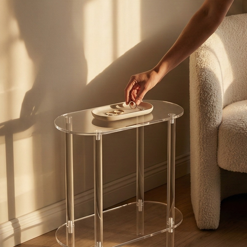 Tables d'Appoint Transparente