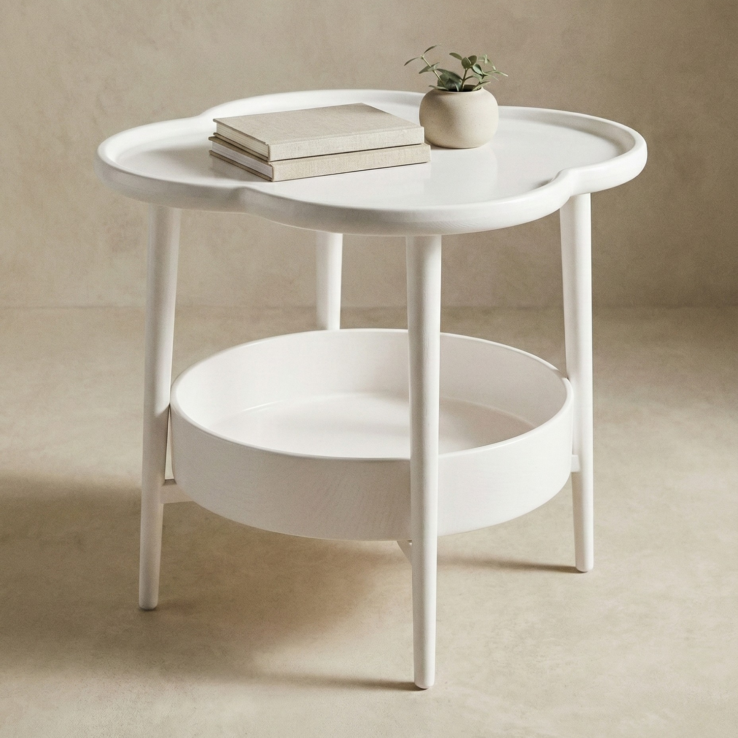Table d'Appoint Fleur Double Plateau – Design Moderne Et Légère | KOAÏ