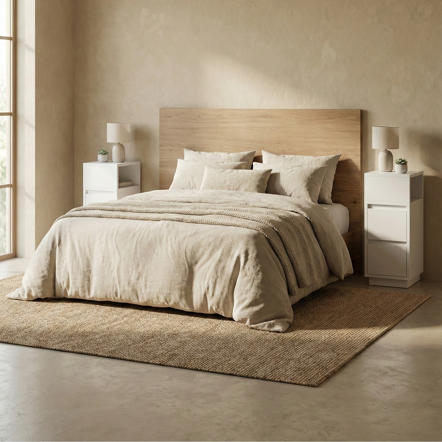 Table De Chevet Blanche – Lot De 2, Design Étroit Et Raffiné | KOAÏ