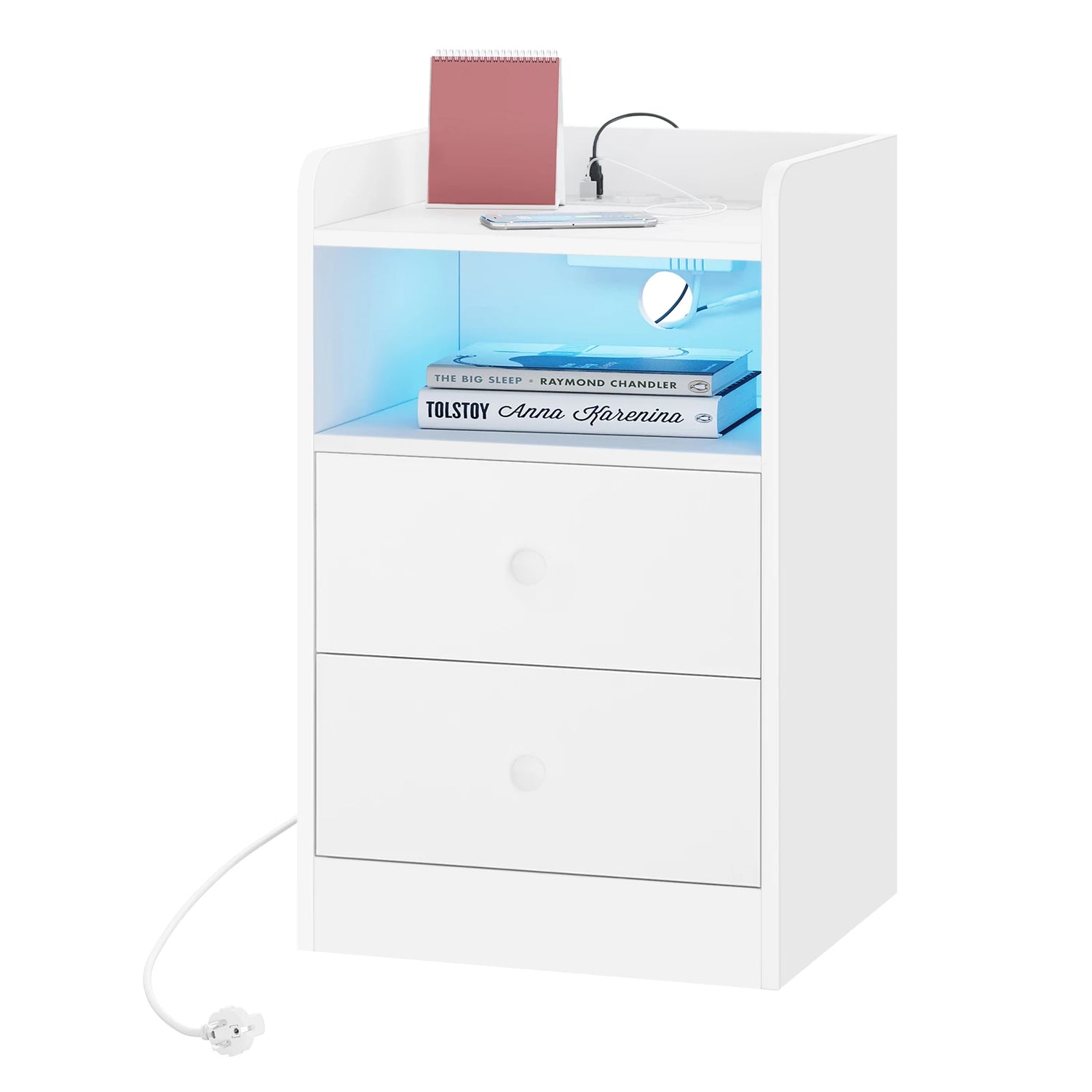 Table De Chevet Connectée LED Blanche | KOAÏ