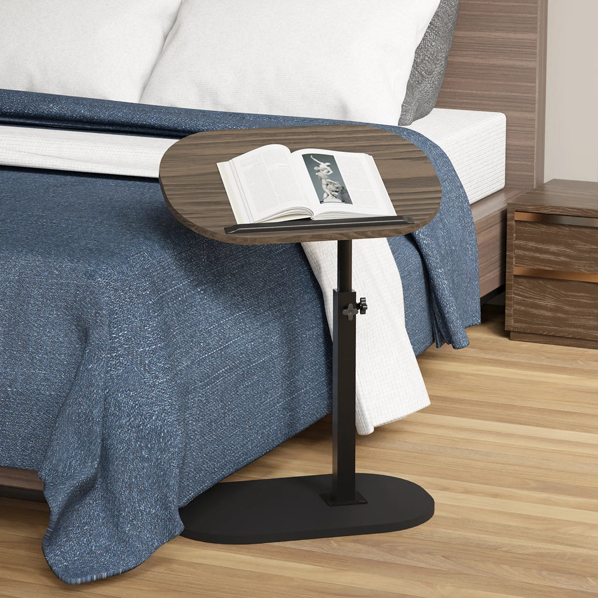 Table d’Appoint Rotative 360° en Bois & Métal | KOAÏ