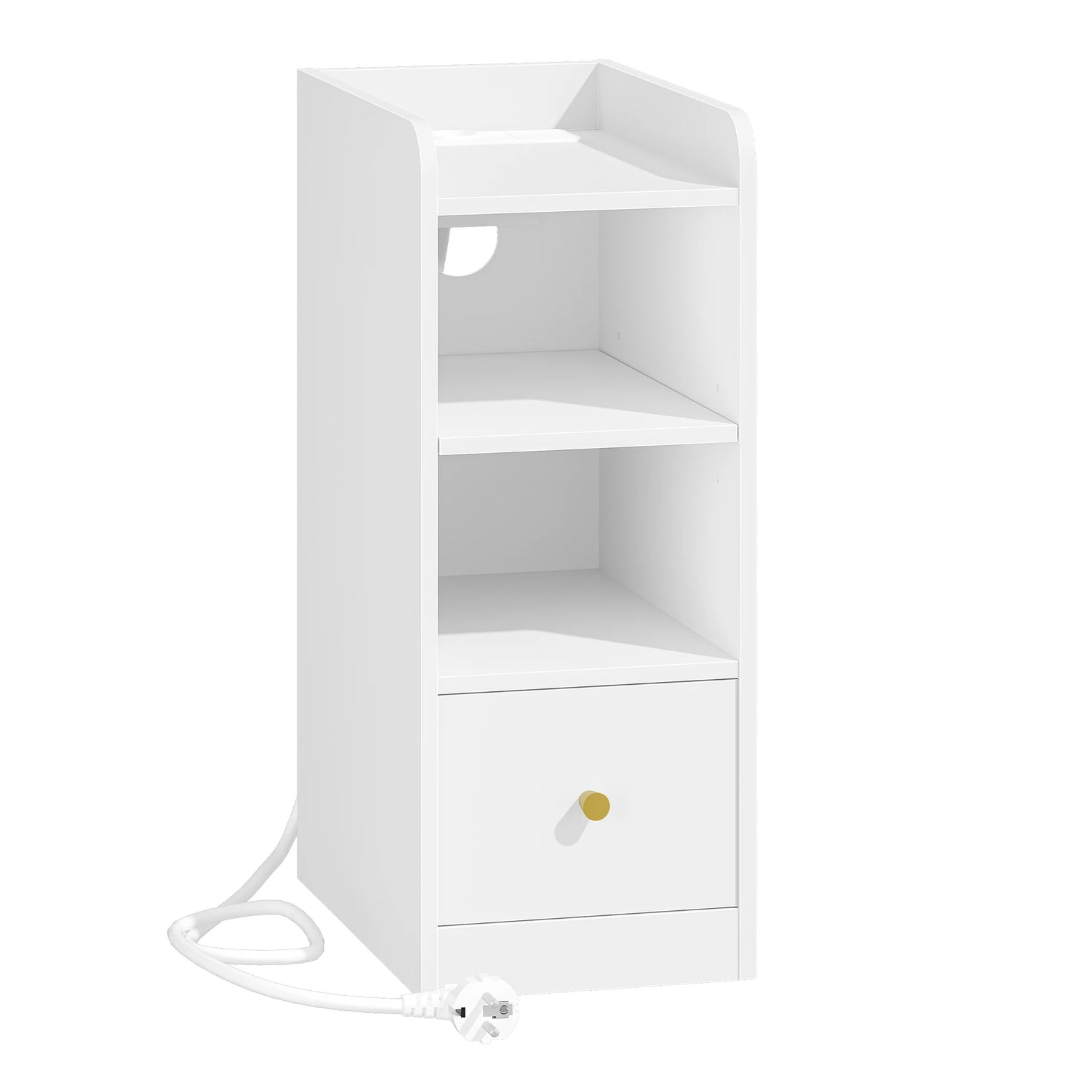 Table De Chevet Connectée – Station De Charge USB Et Type-C, Design Étroit | KOAÏ