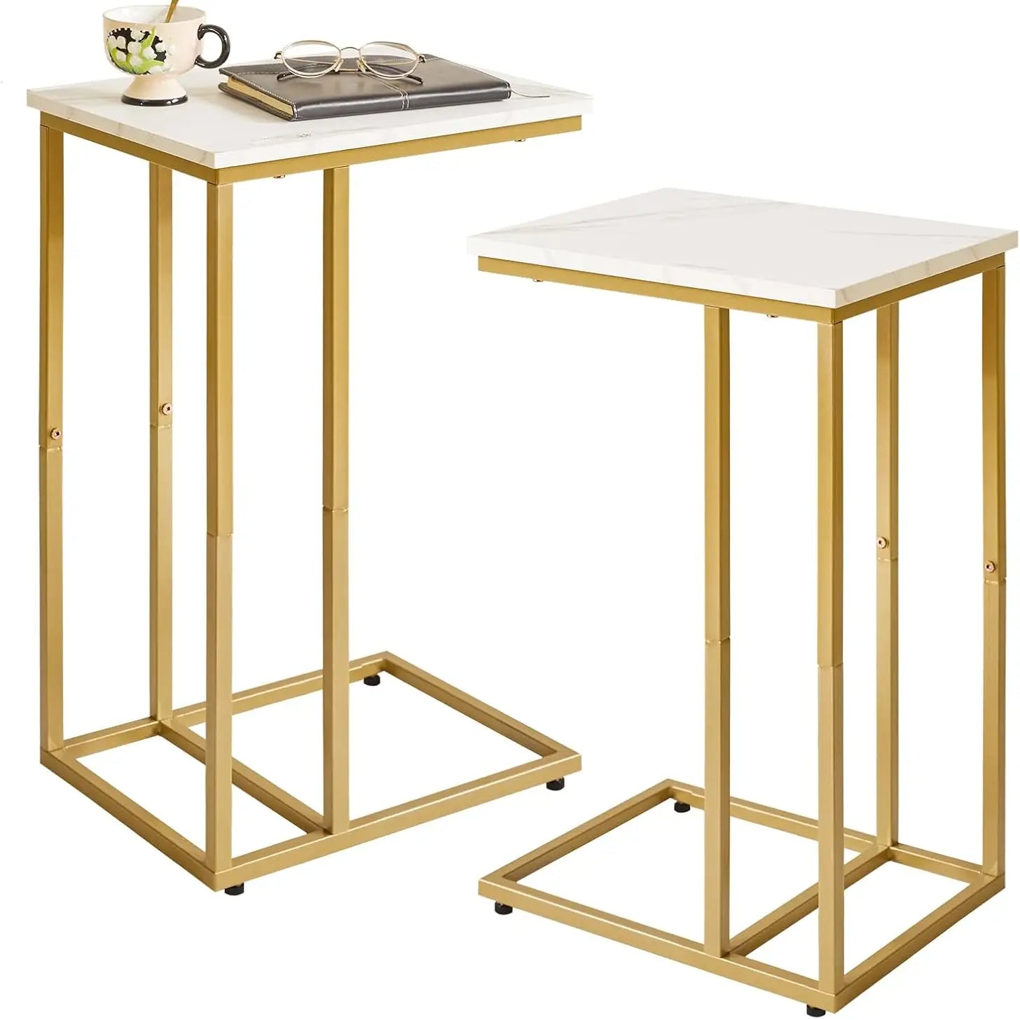 Lot de 2 Tables d'appoint en C – Solution Gain de place pour Canapé | KOAÏ