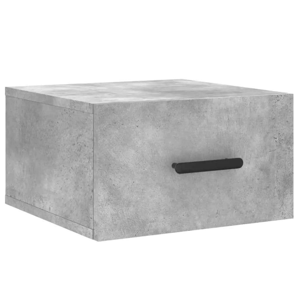 Table de Chevet Murale – Gris Béton, Design Industriel & Minimaliste | KOAÏ