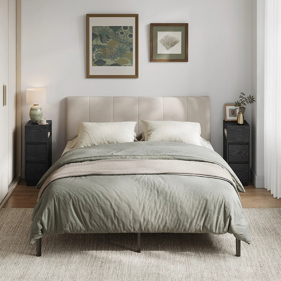 Table De Chevet Noire – Lot De 2, Design Étroit Et Raffiné | KOAÏ